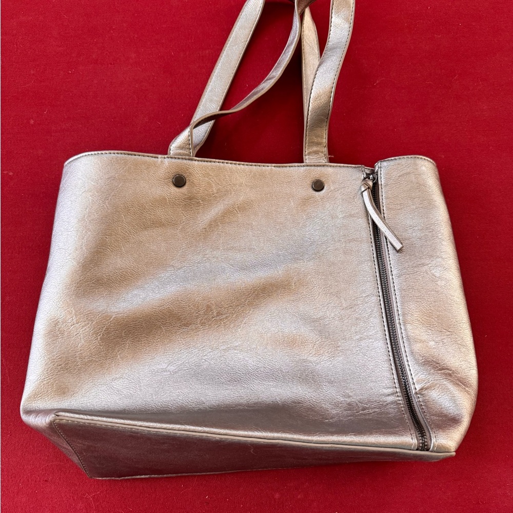 Silver Tote Bag